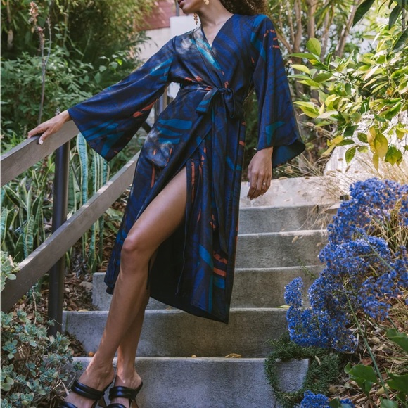 Diarrablu - Wrap Dress Baol Teal - Picture 1 of 3